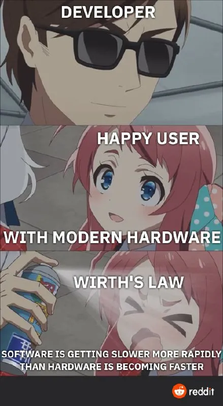 Developer and Happy User Hardware Meme