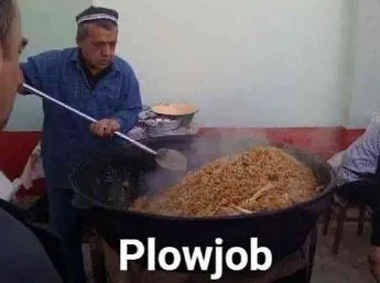 Plowjob Cooking Pun