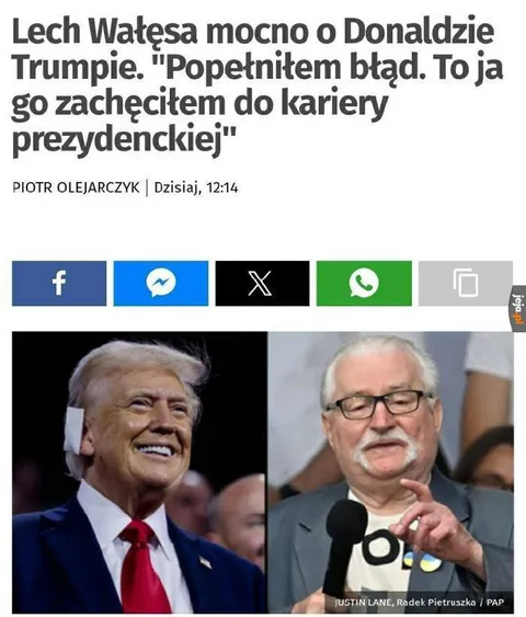Lech Wałęsa o Trumpie