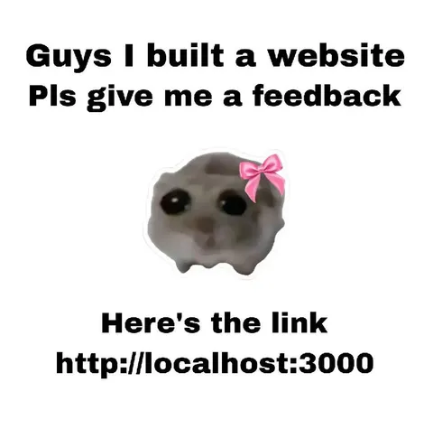 Built a Website Feedback Meme