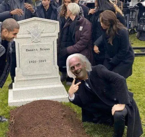 Doc Brown at His Own Grave