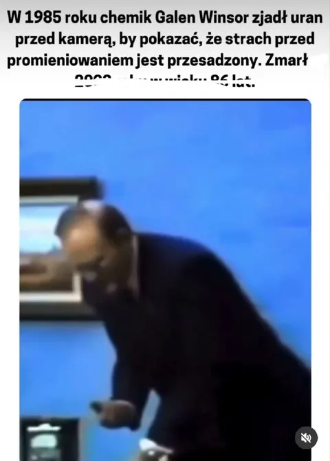 Galen Winsor zjadł uran