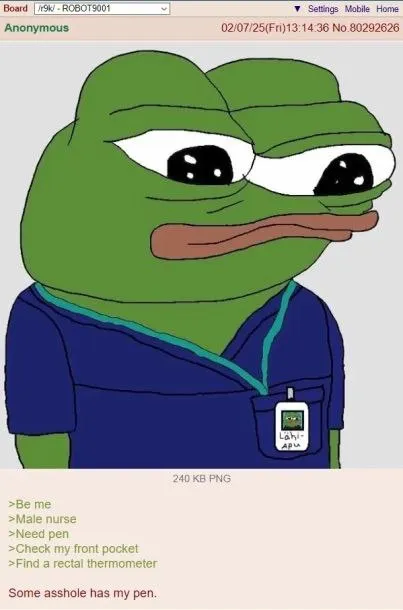 Nurse Finds a Rectal Thermometer