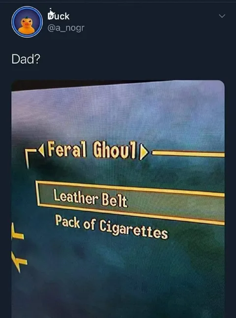 Dad Feral Ghoul Loadout