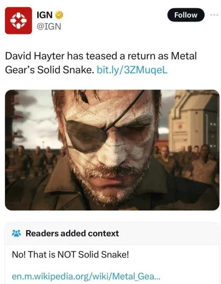 That Is NOT Solid Snake