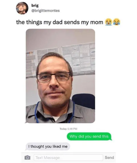 Dad Sends Mom a Selfie