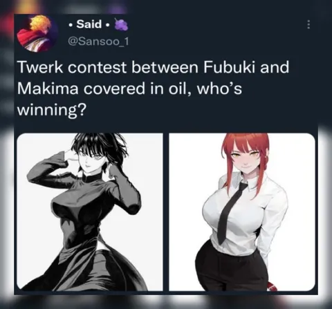 Fubuki vs Makima Twerk Contest