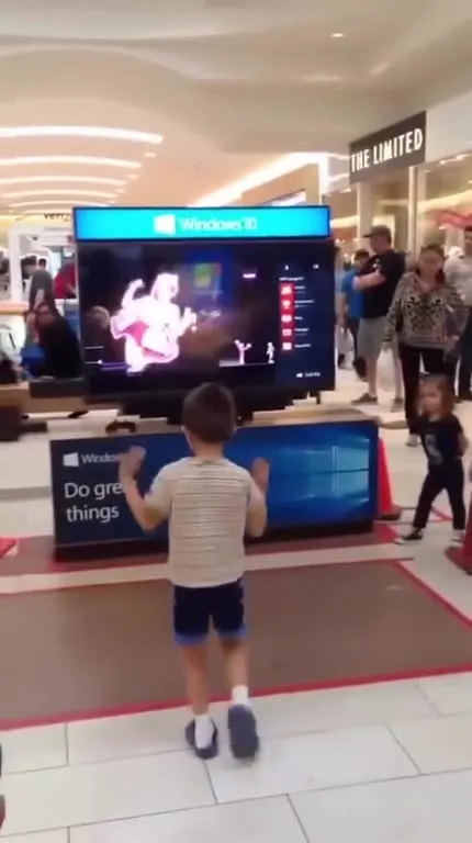 Kid Dances to the Screen