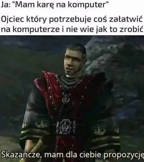 Ojciec ma propozycję dla syna