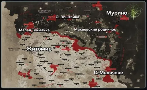 Карта с Житомиром и Мурино