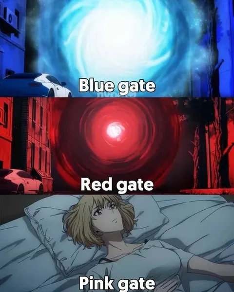 Blue Red Pink Gate