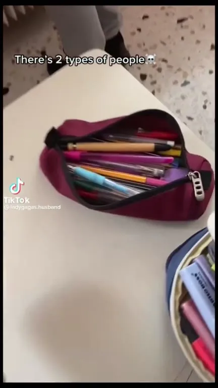 Two Types of Pencil Case People