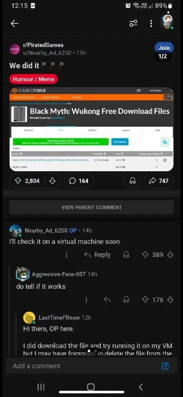 Virtual Machine Download Disaster
