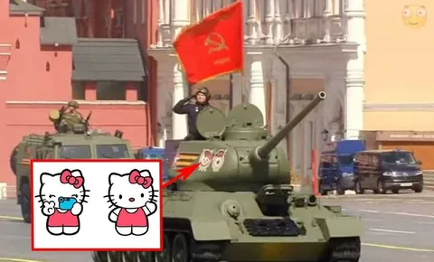 Хелло Китти на советском танке