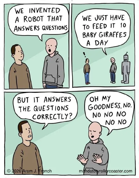 Robot Answers Questions Correctly