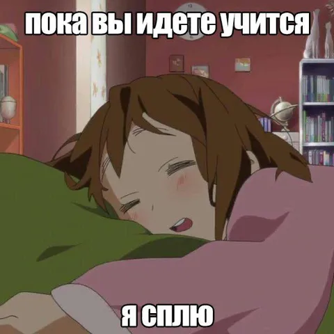 Пока вы идете учиться, я сплю
