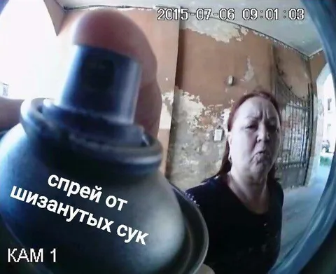 Спрей от шизанутых сук