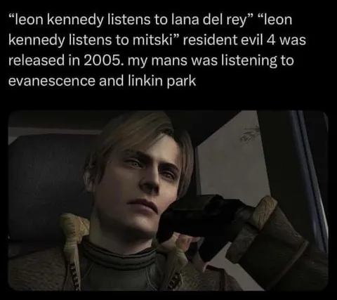 Leon Kennedy Listening to Mitski
