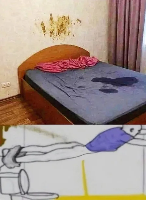 Мокрая кровать после сна