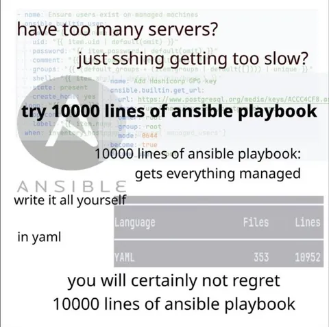 10000 Lines of Ansible Playbook
