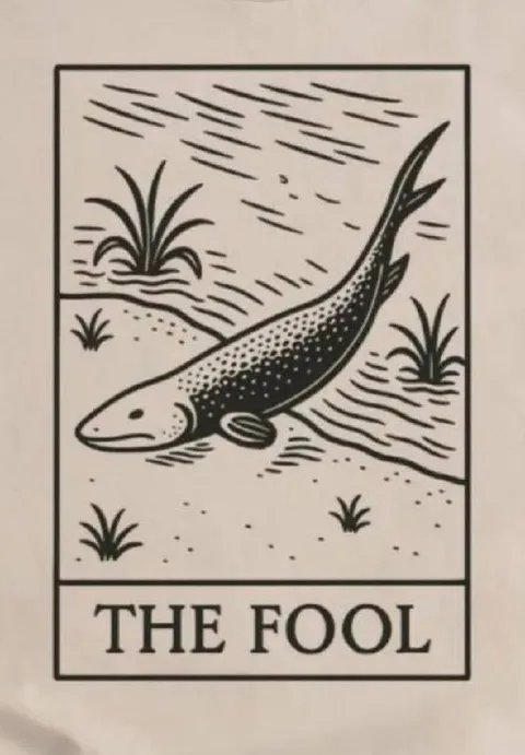 The Fool Fish Tarot Card