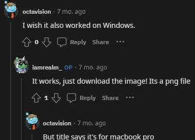 MacBook Pro Image on Windows