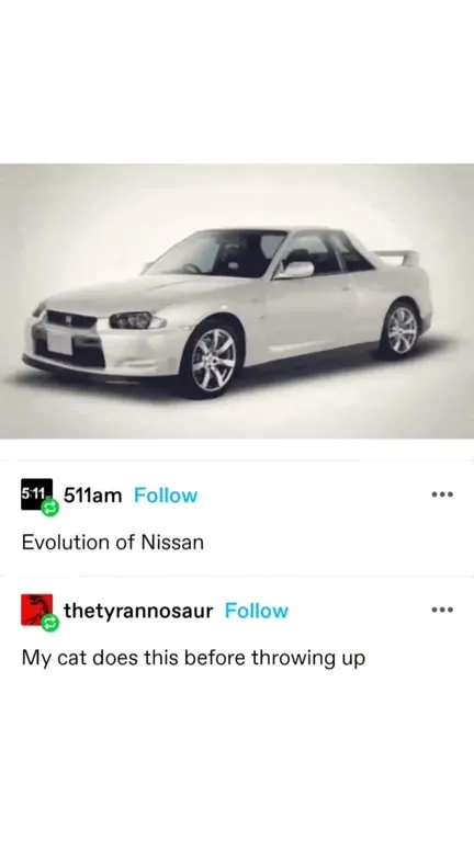 Evolution of Nissan Cat Reaction