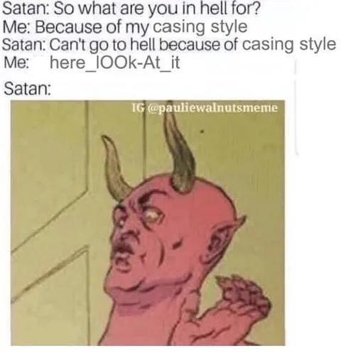 Satan Judges Your Casing Style