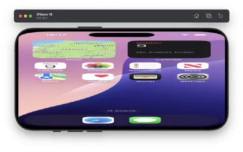 Horizontal iPhone Home Screen