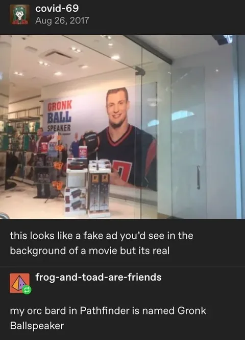 Gronk Ball Speaker Fake Movie Ad