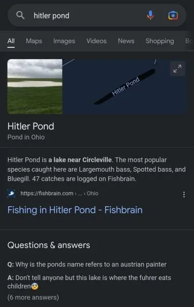 Fishing in Hitler Pond