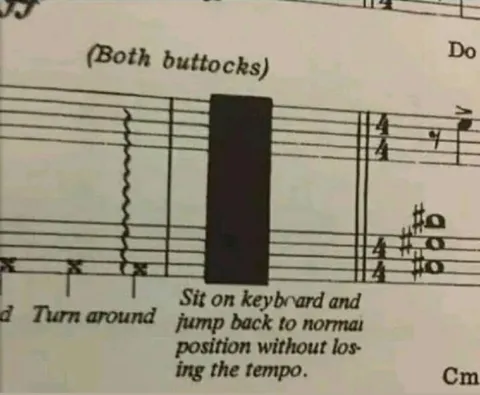Sit on Keyboard Music Joke