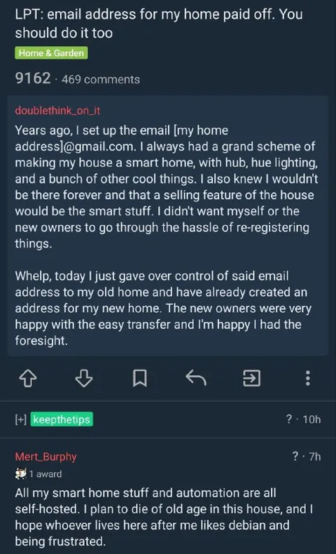 Smart Home Email Handoff