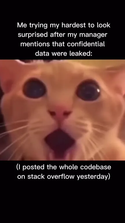 Cat Pretends to Be Surprised