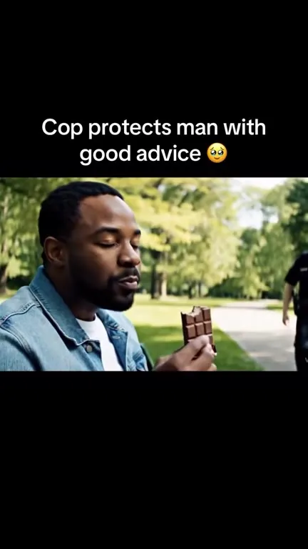 Cop Protects Man With Advice