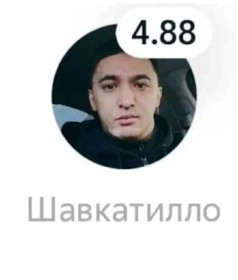 Шавкатилло с рейтингом 4.88