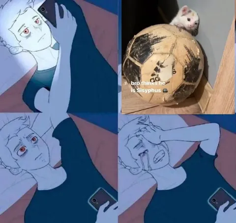 Rat Thinks He Is Sisyphus