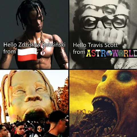 Hello from Beksiński and Astroworld