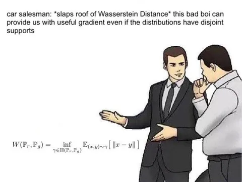 Car Salesman Slaps Wasserstein Distance