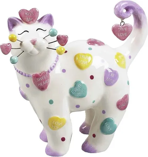 Romantic Love Cat Figurine