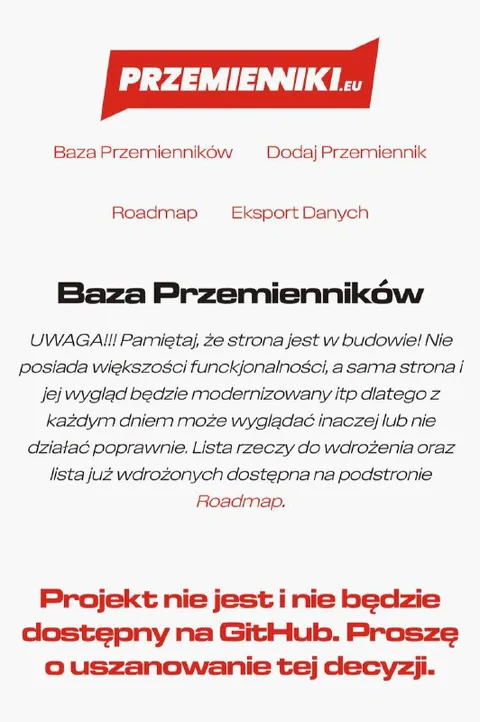 Projekt nie jest na GitHubie