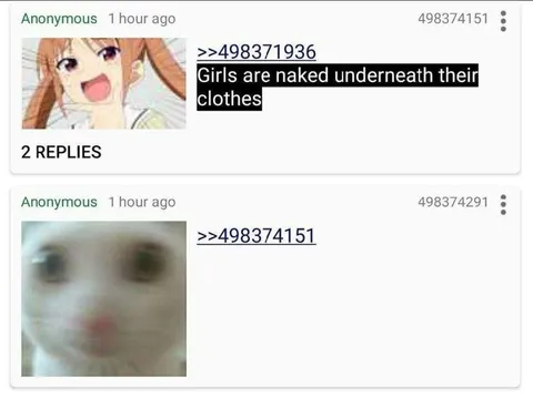 Girls Are Naked Underneath Clothes