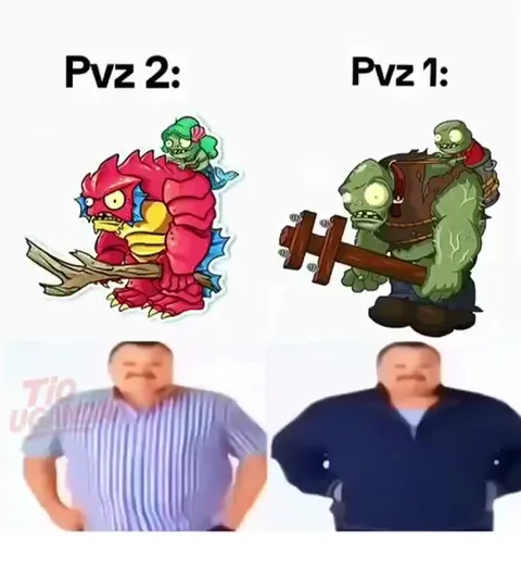 PvZ 2 Outfit Changes vs PvZ 1