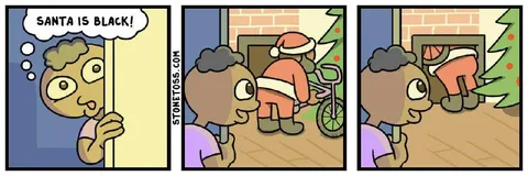 Santa Is Black Surprise