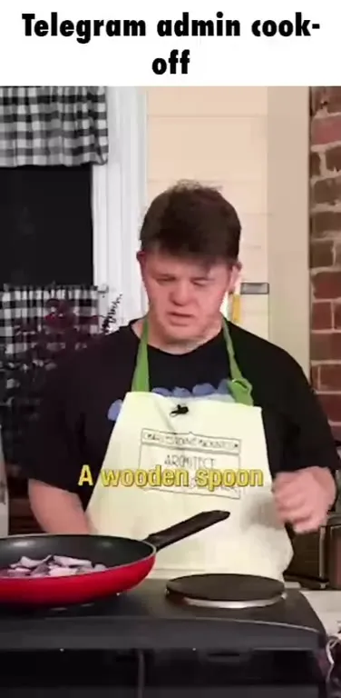 Telegram Admin Cook-Off Wooden Spoon