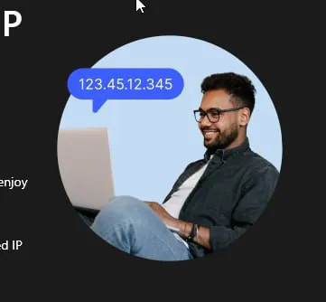 Person Hiding Behind an IP Address