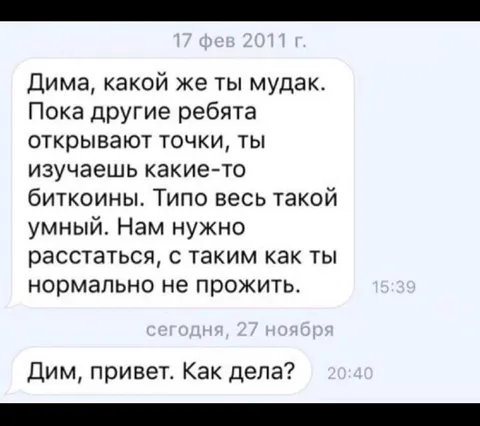 Биткоин спустя годы