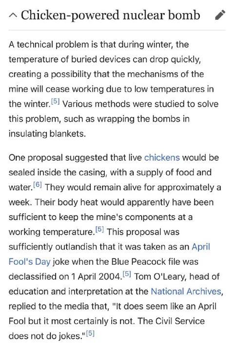 Chicken-Powered Nuclear Bomb