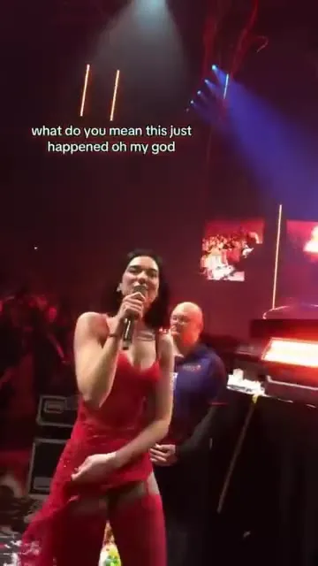 Singer Performs While Man Stares