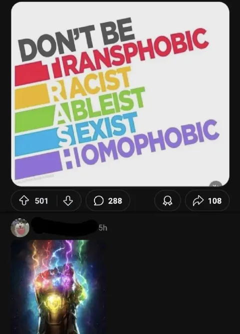 Don't Be Transphobic Racist Sexist